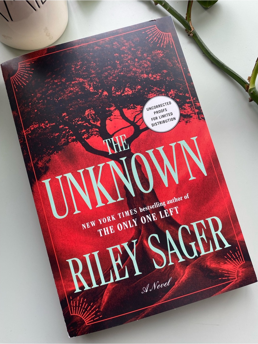 The Unknown by Riley Sager - Red & Black Hardcover